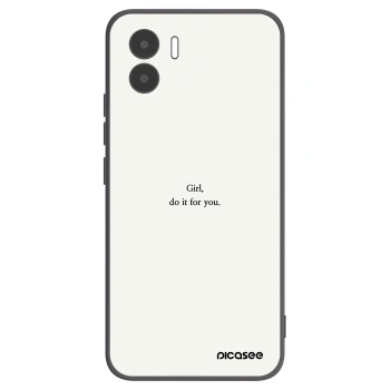 Picasee Μαύρη θήκη σιλικόνης για Xiaomi Redmi A2 - Girl, do it for you