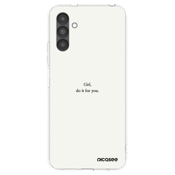 Picasee διαφανής θήκη σιλικόνης Samsung Galaxy A04s A047F - Girl, do it for you