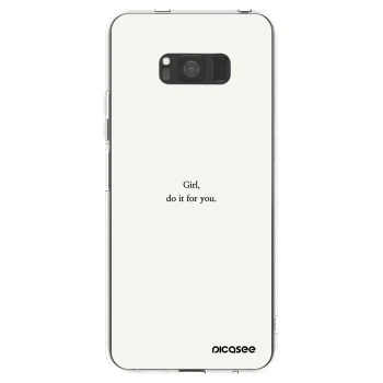 Picasee διαφανής θήκη σιλικόνης Samsung Galaxy S8 G950F - Girl, do it for you