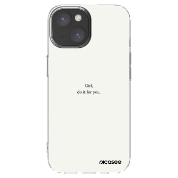 Picasee διαφανής θήκη σιλικόνης Apple iPhone 15 - Girl, do it for you