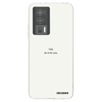 Picasee διαφανής θήκη σιλικόνης Xiaomi Poco F5 Pro 5G - Girl, do it for you