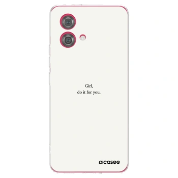 Picasee διαφανής θήκη σιλικόνης Motorola Moto G84 5G - Girl, do it for you