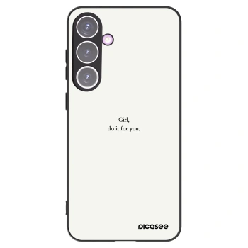 Picasee Μαύρη θήκη σιλικόνης για Samsung Galaxy S24+ S926B 5G - Girl, do it for you