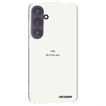 Picasee διαφανής θήκη σιλικόνης Samsung Galaxy S24+ S926B 5G - Girl, do it for you