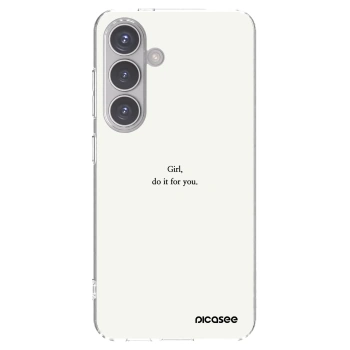 Picasee διαφανής θήκη σιλικόνης Samsung Galaxy S24 S921B 5G - Girl, do it for you