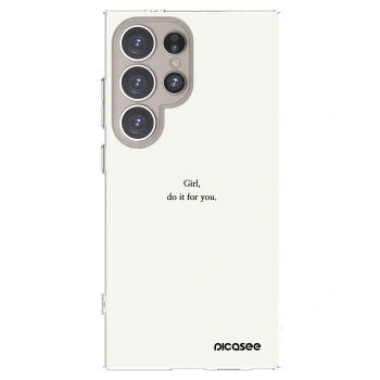 Picasee διαφανής θήκη σιλικόνης Samsung Galaxy S24 Ultra S928B 5G - Girl, do it for you