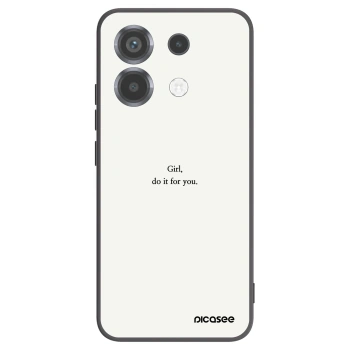 Picasee Μαύρη θήκη σιλικόνης για Xiaomi Poco X6 - Girl, do it for you
