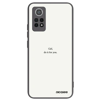 Picasee Μαύρη θήκη σιλικόνης για Xiaomi Redmi Note 12 Pro 4G - Girl, do it for you