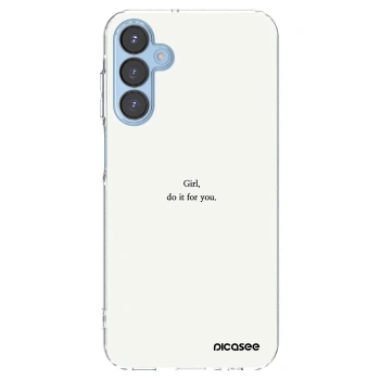 Picasee διαφανής θήκη σιλικόνης Samsung Galaxy A15 A156B 5G - Girl, do it for you