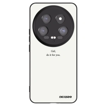 Picasee Μαύρη θήκη σιλικόνης για Xiaomi 14 Ultra - Girl, do it for you