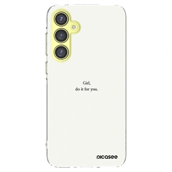 Picasee διαφανής θήκη σιλικόνης Samsung Galaxy A35 5G A356B - Girl, do it for you