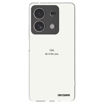 Picasee διαφανής θήκη σιλικόνης Xiaomi Redmi Note 13 4G - Girl, do it for you
