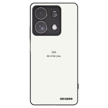 Picasee Μαύρη θήκη σιλικόνης για Xiaomi Redmi Note 13 Pro 4G - Girl, do it for you