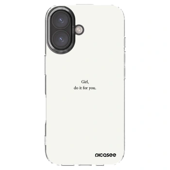 Picasee διαφανής θήκη σιλικόνης Apple iPhone 16 - Girl, do it for you