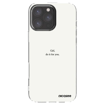 Picasee διαφανής θήκη σιλικόνης Apple iPhone 16 Pro Max - Girl, do it for you