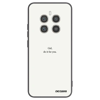 Picasee Μαύρη θήκη σιλικόνης για Realme 12 Pro 5G - Girl, do it for you