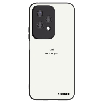 Picasee Μαύρη θήκη σιλικόνης για Honor 200 Lite - Girl, do it for you