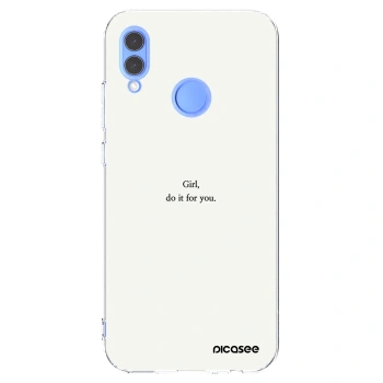 Picasee διαφανής θήκη σιλικόνης Huawei P Smart 2019 - Girl, do it for you