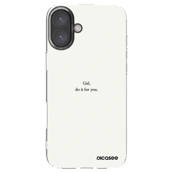 Picasee διαφανής θήκη σιλικόνης Apple iPhone 16 Plus - Girl, do it for you