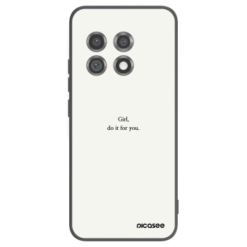 Picasee Μαύρη θήκη σιλικόνης για OnePlus 11 5G - Girl, do it for you