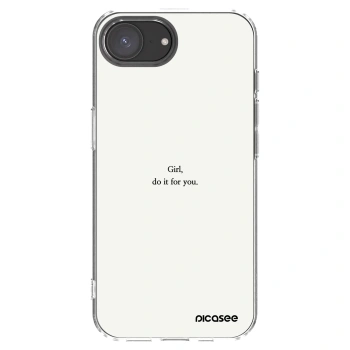 Picasee διαφανής θήκη σιλικόνης Apple iPhone 16e - Girl, do it for you