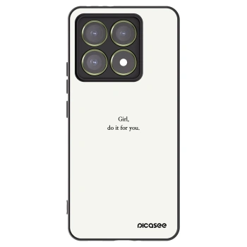 Picasee Μαύρη θήκη σιλικόνης για Xiaomi 14T - Girl, do it for you