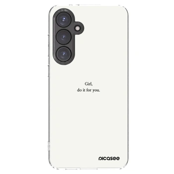 Picasee διαφανής θήκη σιλικόνης Samsung Galaxy S24 FE S721B - Girl, do it for you