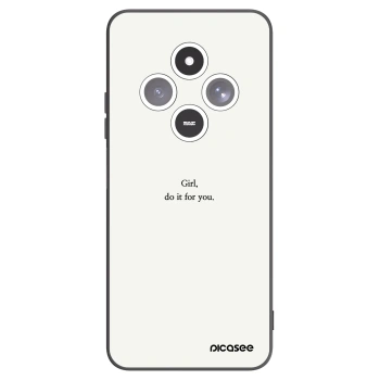 Picasee Μαύρη θήκη σιλικόνης για Xiaomi Redmi 14C - Girl, do it for you