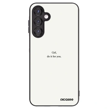Picasee Μαύρη θήκη σιλικόνης για Samsung Galaxy A16 5G - Girl, do it for you