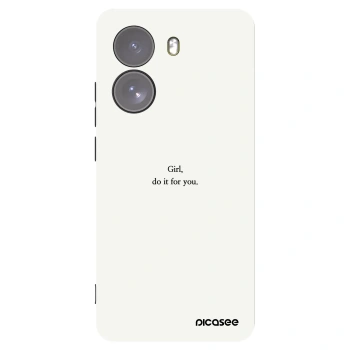 Picasee Μαύρη θήκη σιλικόνης για Xiaomi Poco X7 - Girl, do it for you