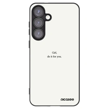 Picasee Μαύρη θήκη σιλικόνης για Samsung Galaxy S25+ 5G - Girl, do it for you
