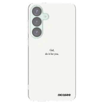 Picasee διαφανής θήκη σιλικόνης Samsung Galaxy S25+ 5G - Girl, do it for you