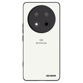 Picasee Μαύρη θήκη σιλικόνης για Honor Magic7 Lite 5G - Girl, do it for you