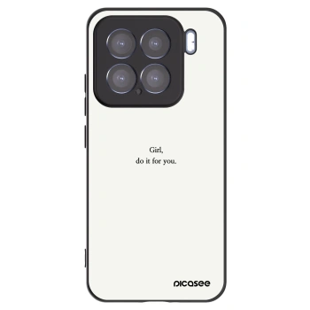 Picasee Μαύρη θήκη σιλικόνης για Xiaomi 15 - Girl, do it for you