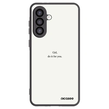 Picasee Μαύρη θήκη σιλικόνης για Samsung Galaxy A26 5G A266B - Girl, do it for you