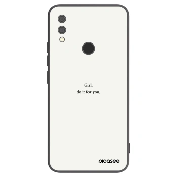 Picasee Μαύρη θήκη σιλικόνης για Xiaomi Redmi Note 7 - Girl, do it for you