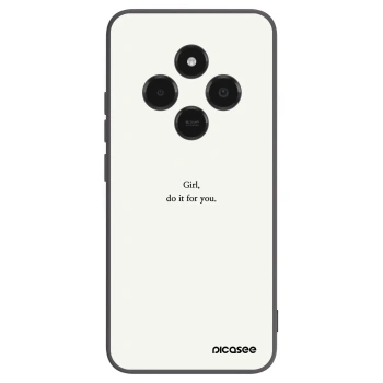 Picasee Μαύρη θήκη σιλικόνης για Xiaomi Poco C75 - Girl, do it for you