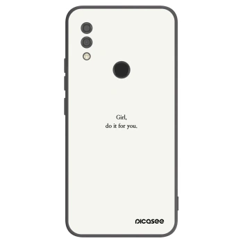 Picasee Μαύρη θήκη σιλικόνης για Xiaomi Redmi 7 - Girl, do it for you