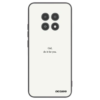 Picasee Μαύρη θήκη σιλικόνης για Realme 12X - Girl, do it for you
