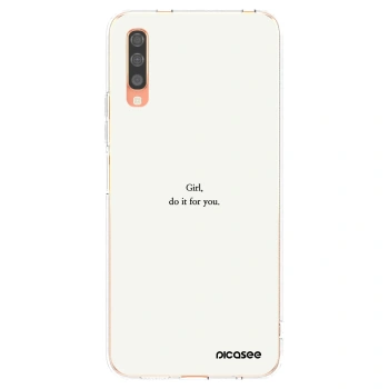 Picasee διαφανής θήκη σιλικόνης Samsung Galaxy A70 A705F - Girl, do it for you