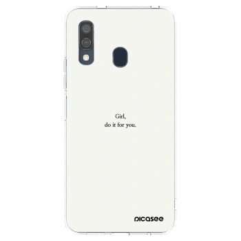 Picasee διαφανής θήκη σιλικόνης Samsung Galaxy A40 A405F - Girl, do it for you