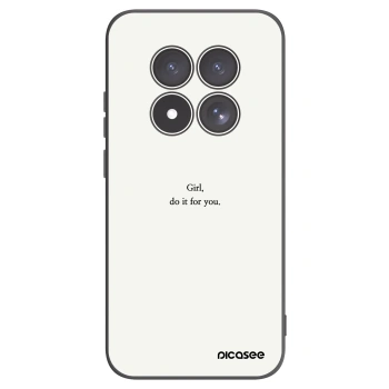 Picasee Μαύρη θήκη σιλικόνης για Xiaomi Redmi Note 15 Pro 4G - Girl, do it for you