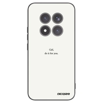 Picasee Μαύρη θήκη σιλικόνης για Xiaomi Redmi Note 15 Pro+ - Girl, do it for you