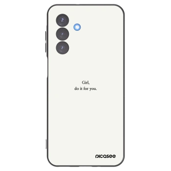 Picasee Μαύρη θήκη σιλικόνης για Samsung Galaxy A17 5G - Girl, do it for you