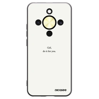 Picasee Μαύρη θήκη σιλικόνης για Honor Magic8 Lite 5G - Girl, do it for you