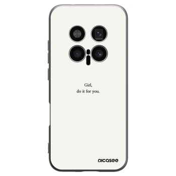 Picasee Μαύρη θήκη σιλικόνης για Honor Magic8 Pro 5G - Girl, do it for you