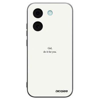 Picasee Μαύρη θήκη σιλικόνης για Xiaomi Poco X8 Pro - Girl, do it for you