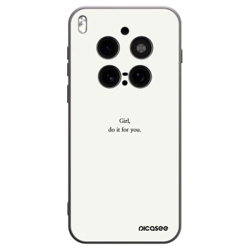 Picasee Μαύρη θήκη σιλικόνης για Vivo X300 Pro - Girl, do it for you