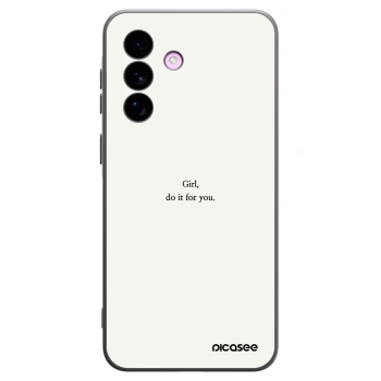 Picasee Μαύρη θήκη σιλικόνης για Samsung Galaxy A57 5G - Girl, do it for you
