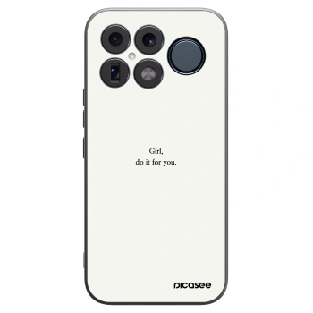 Picasee Μαύρη θήκη σιλικόνης για Xiaomi Poco F8 Ultra - Girl, do it for you